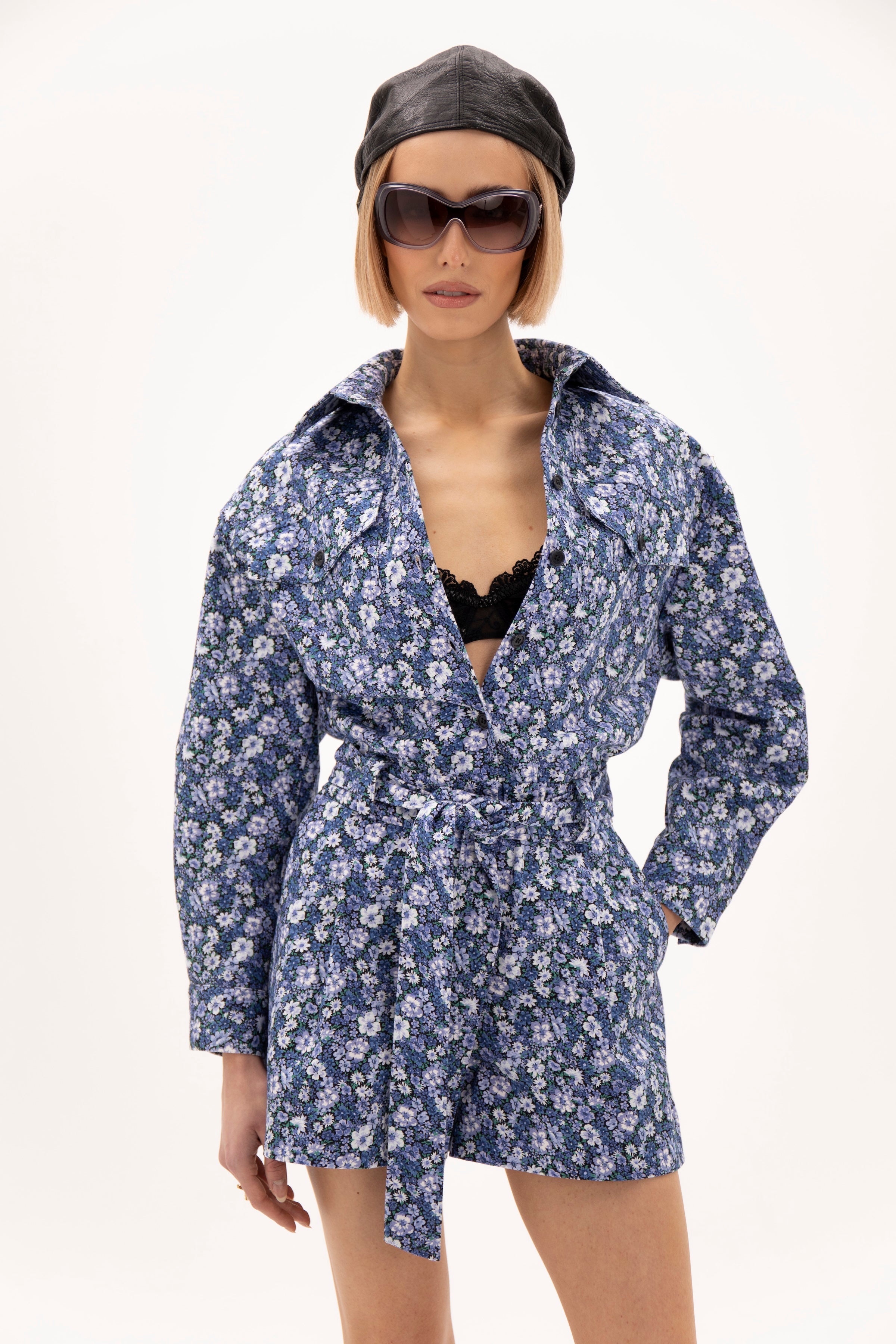 Open Form Jumpsuit Floral
