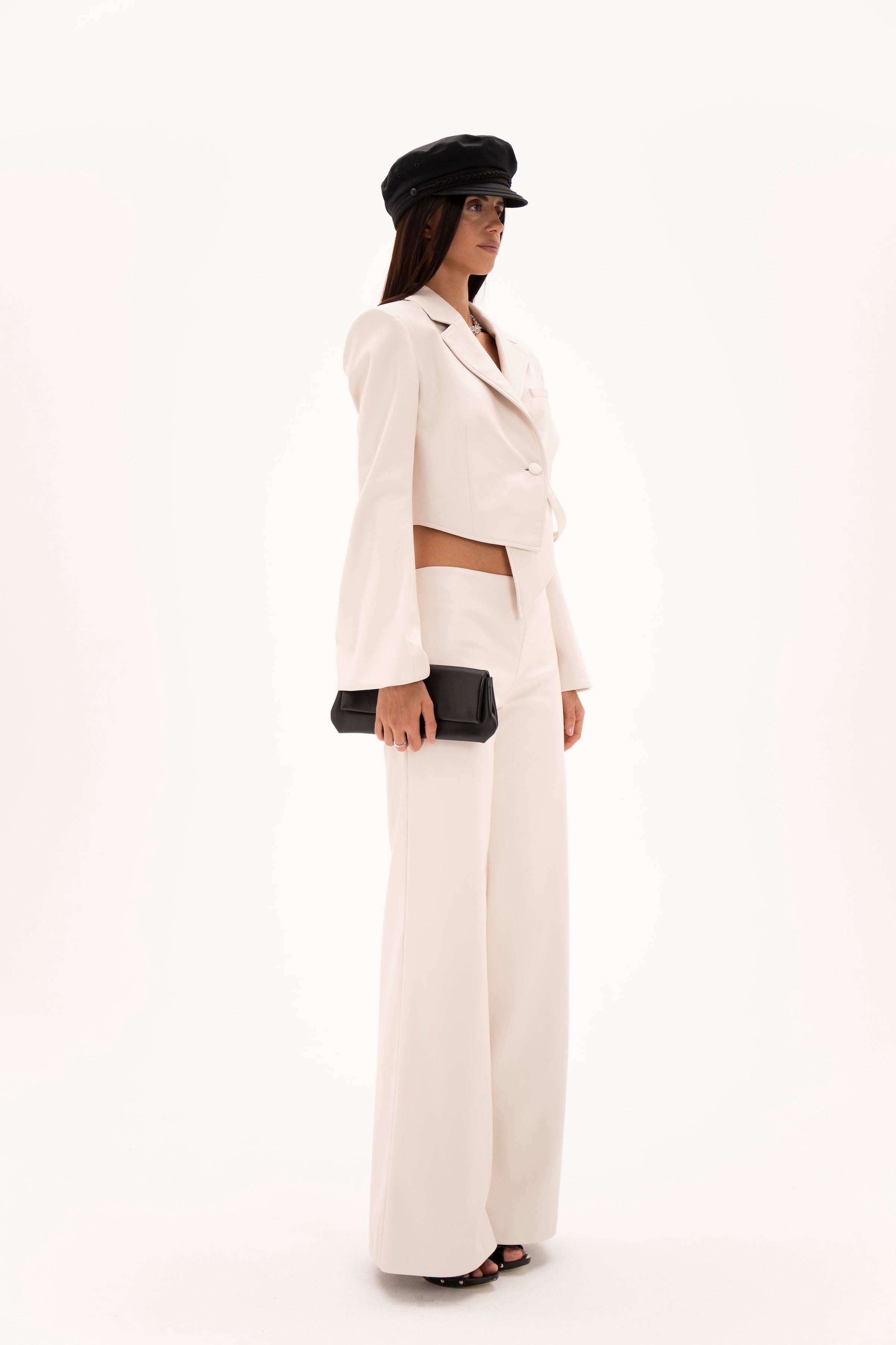 Open Cut Blazer White