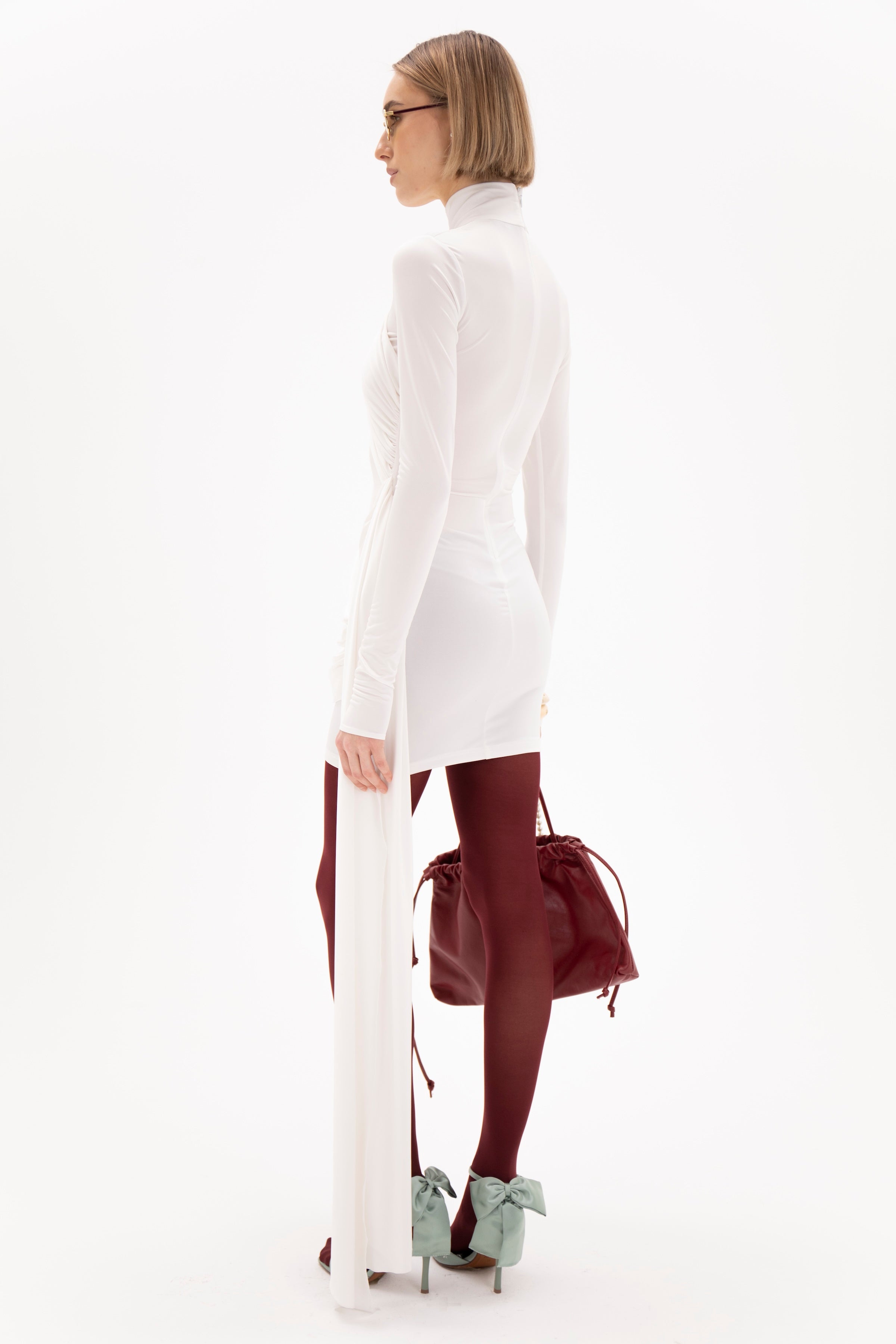 Jade Dress White
