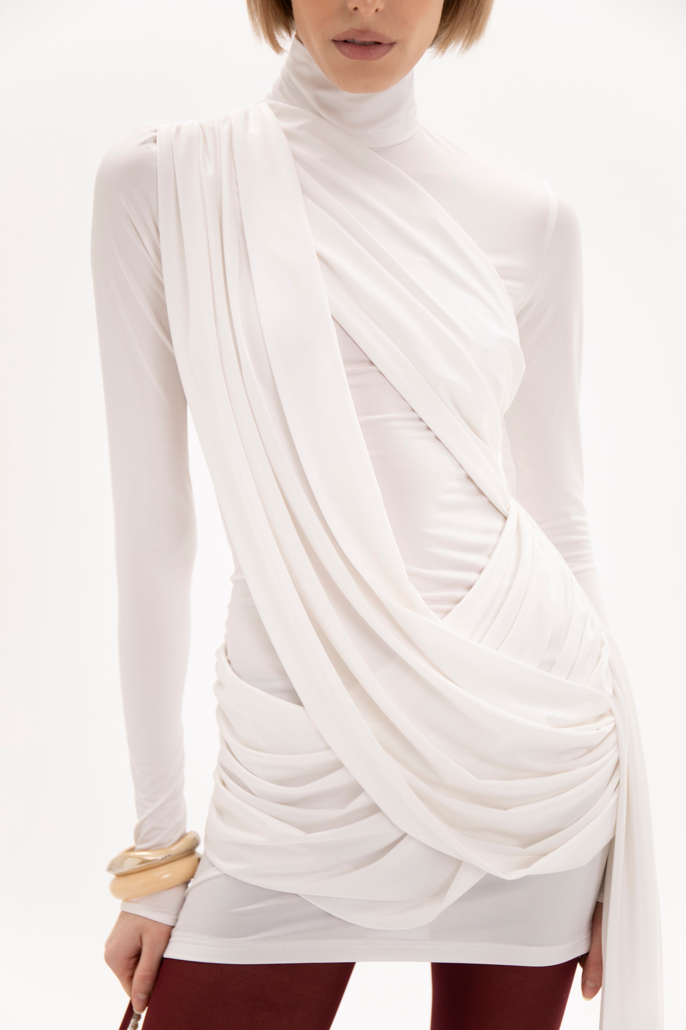 Jade Dress White