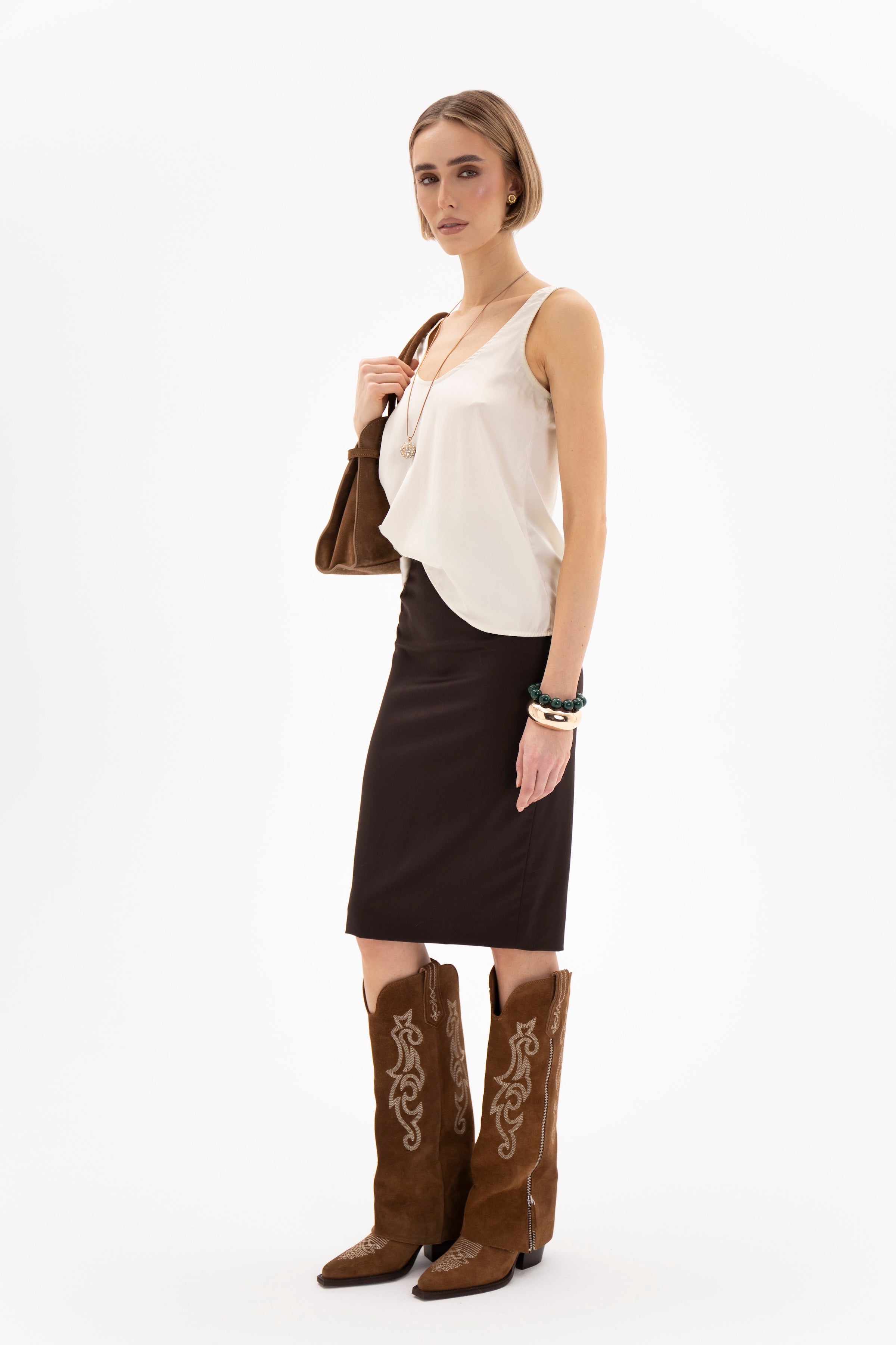 Aurora Skirt Chocolate