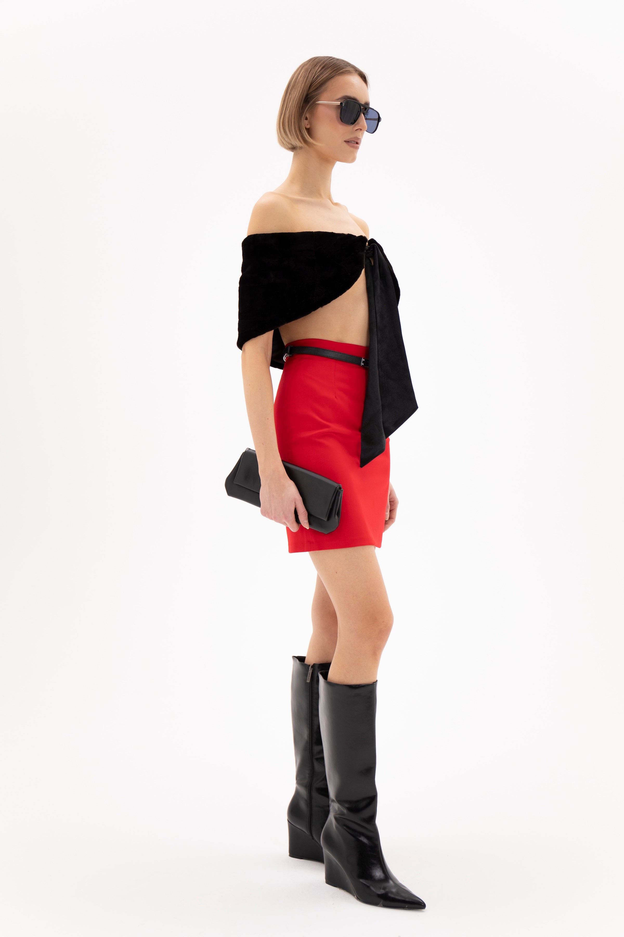 Linea Skirt Red