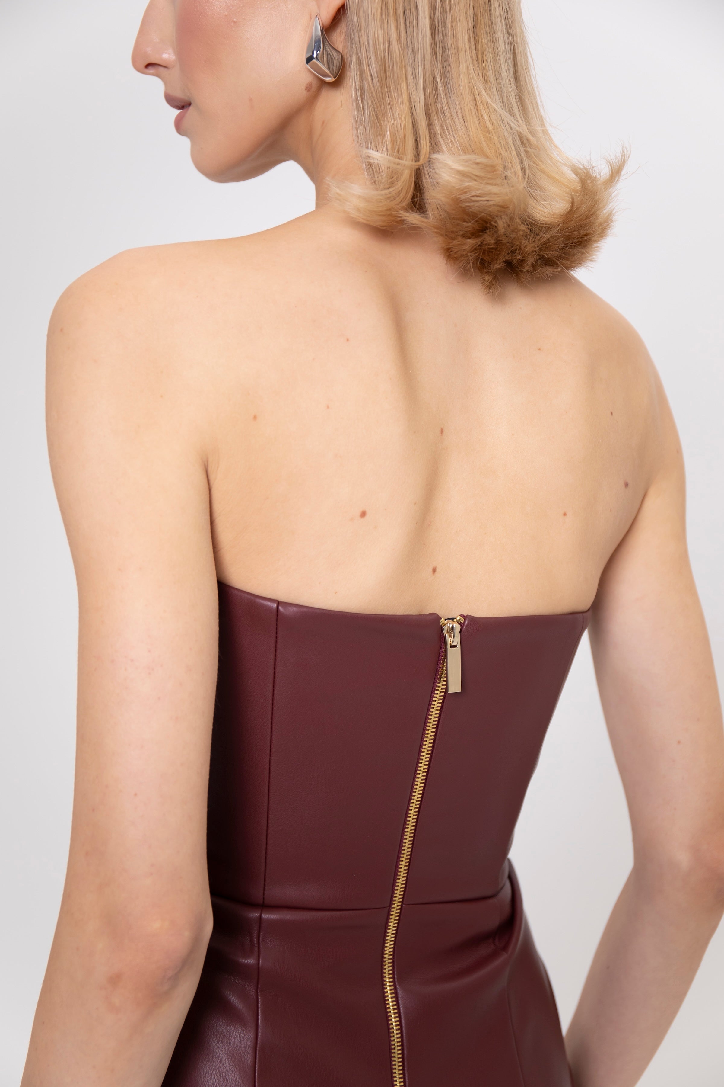 Nina Dress Burgundy