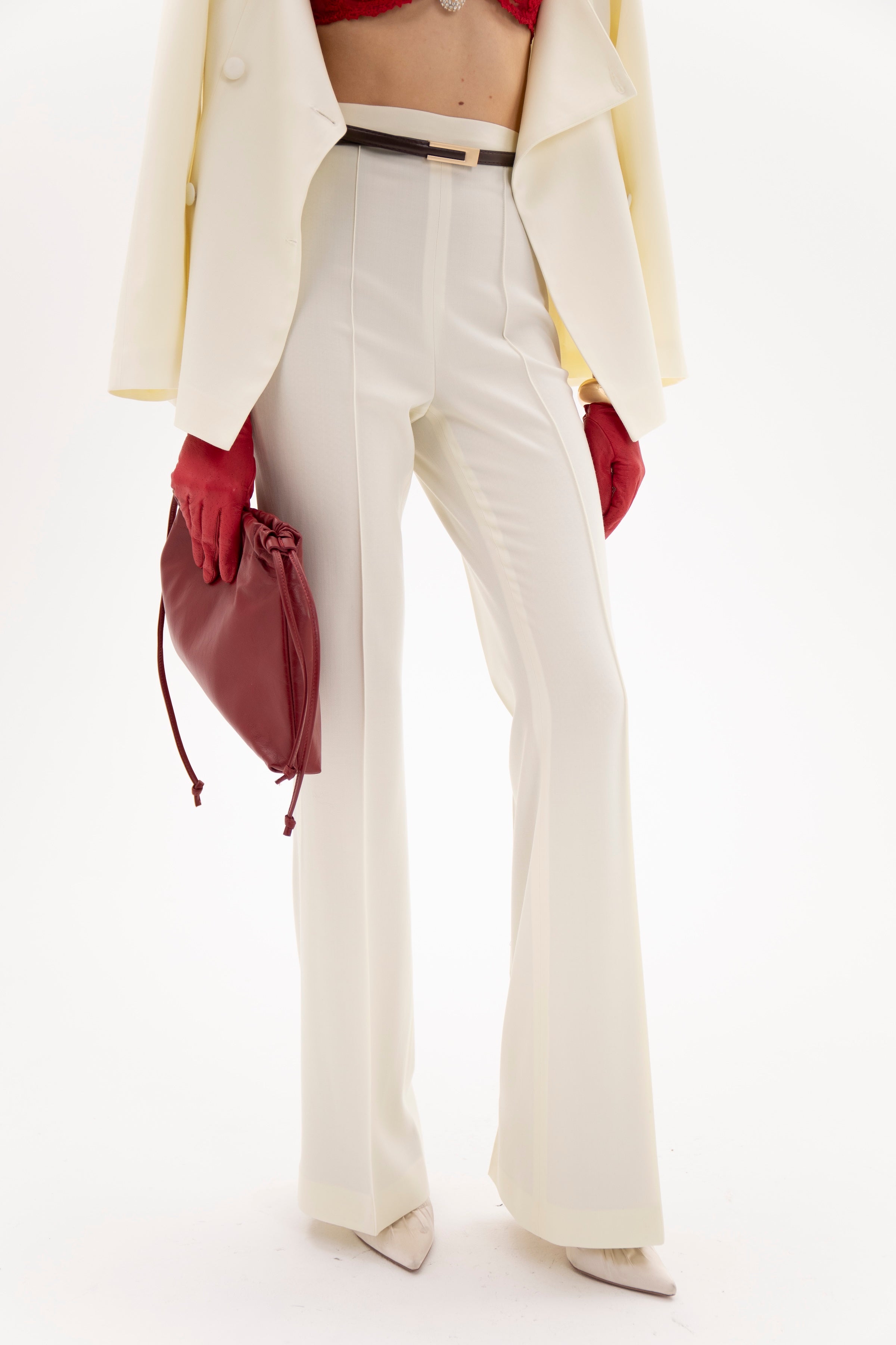 Marcella Trousers White