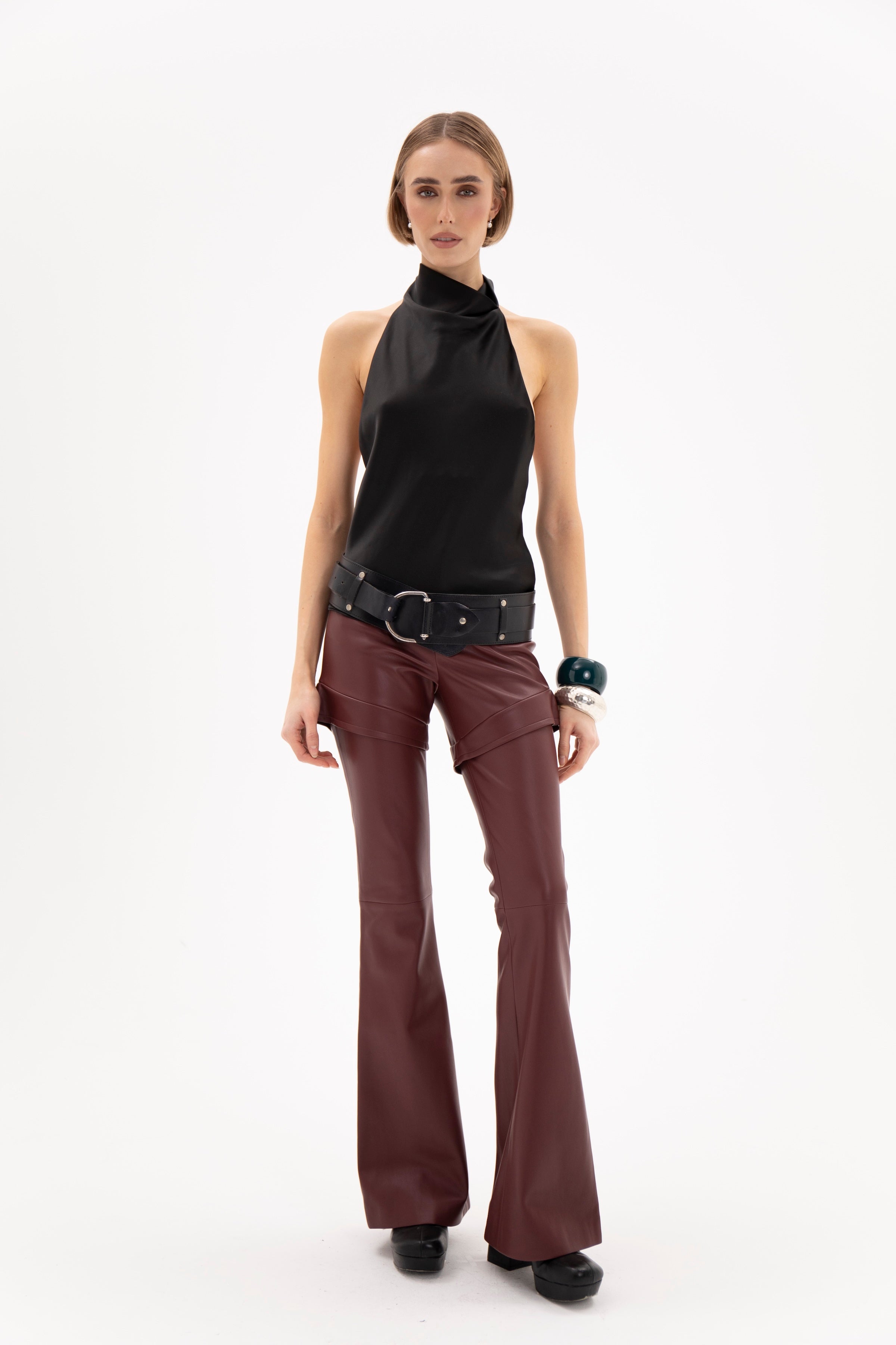 Namelaz Trousers Burgundy