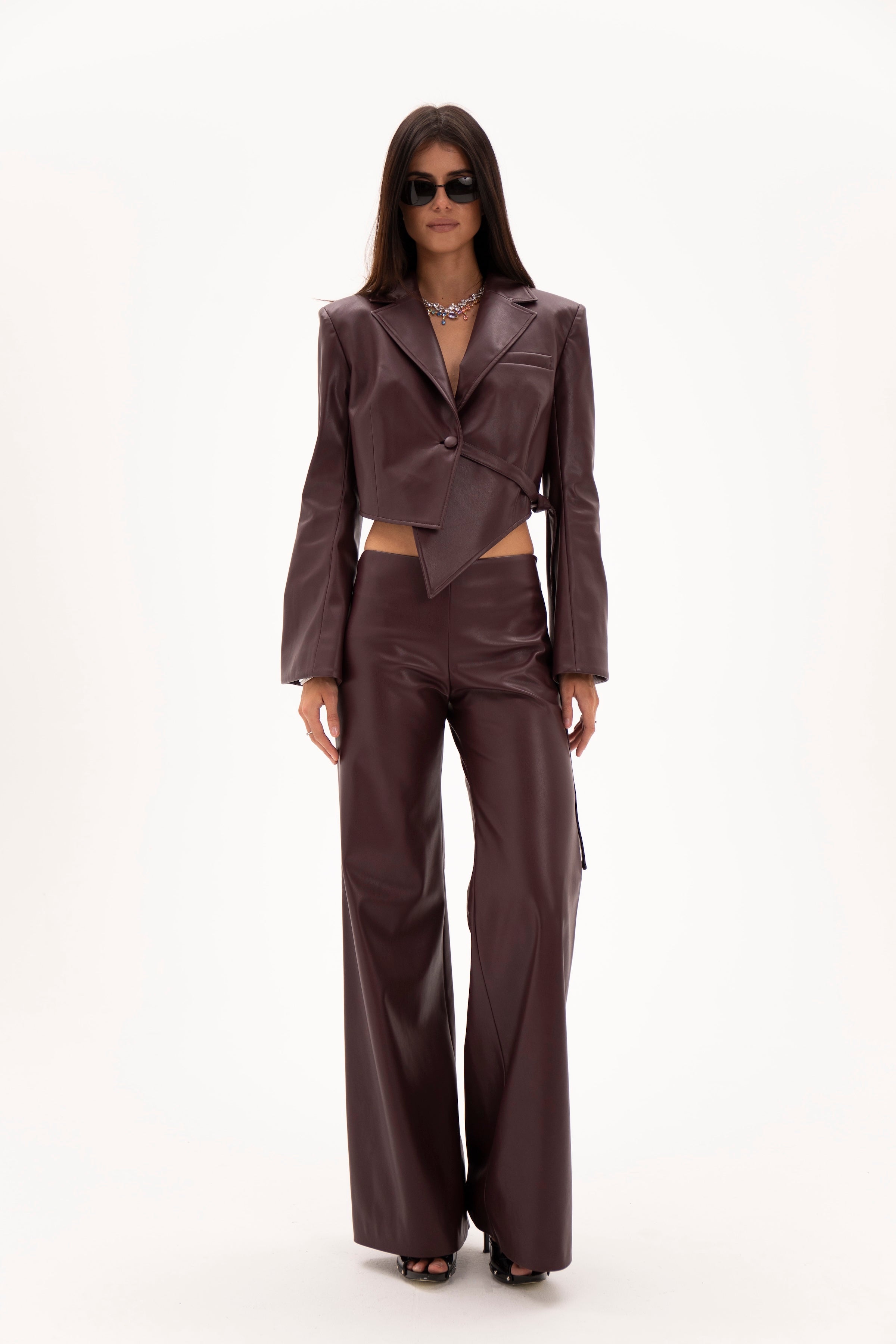 Low Line Trousers Burgundy