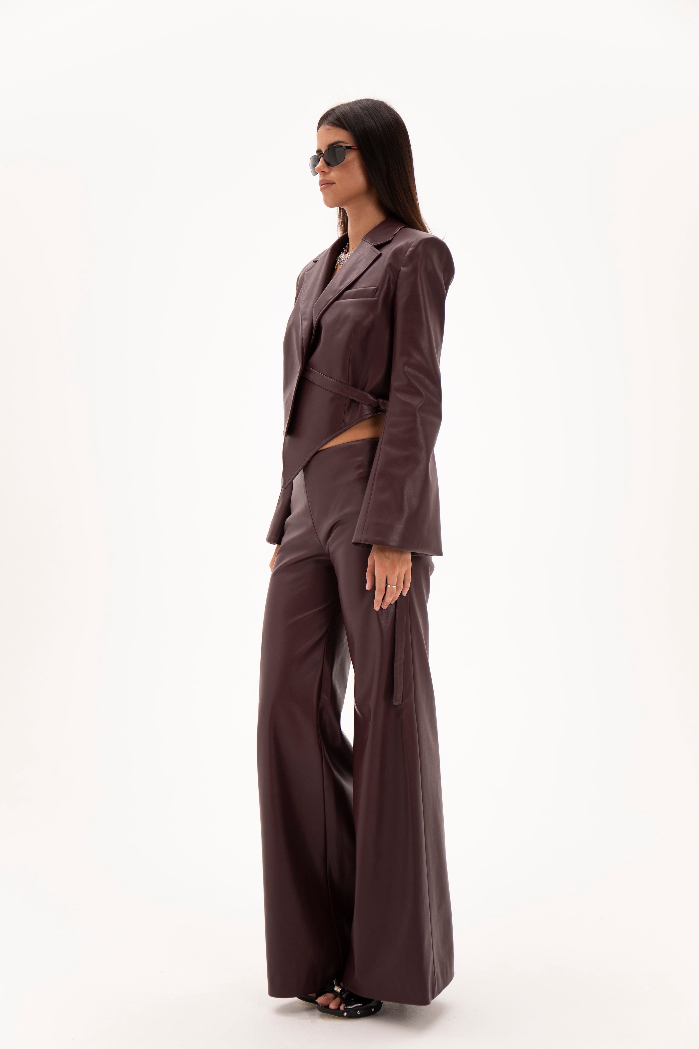Low Line Trousers Burgundy