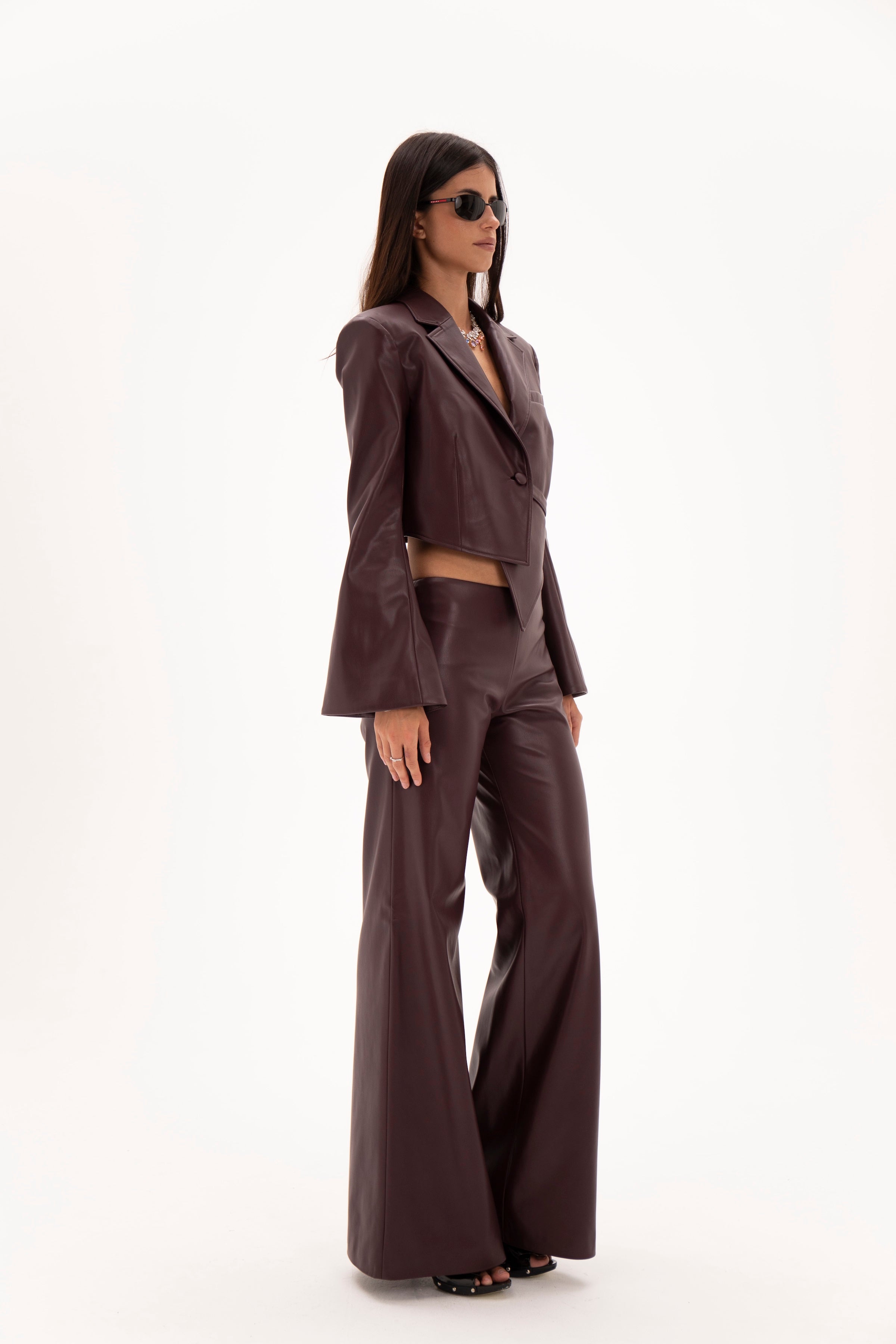 Low Line Trousers Burgundy