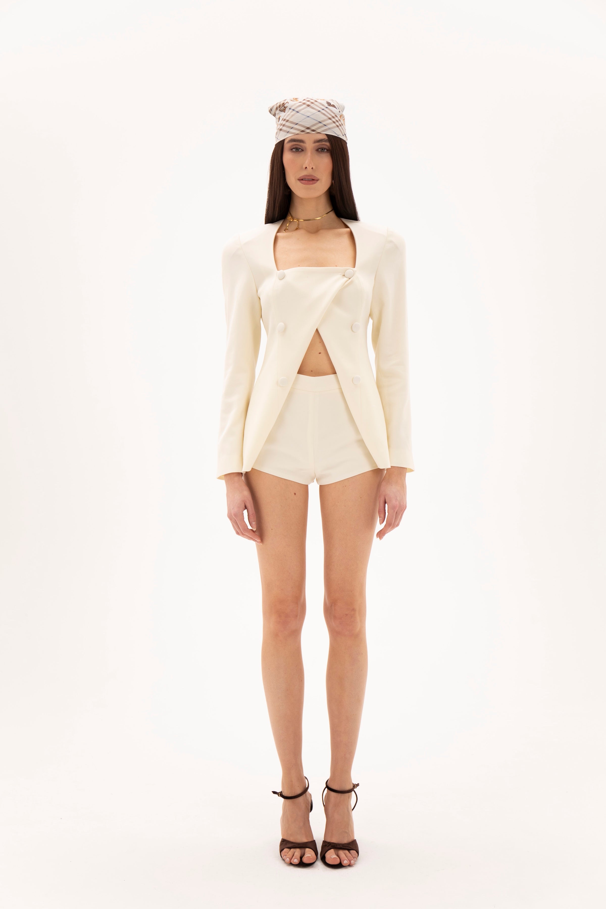 Second Line Shorts White