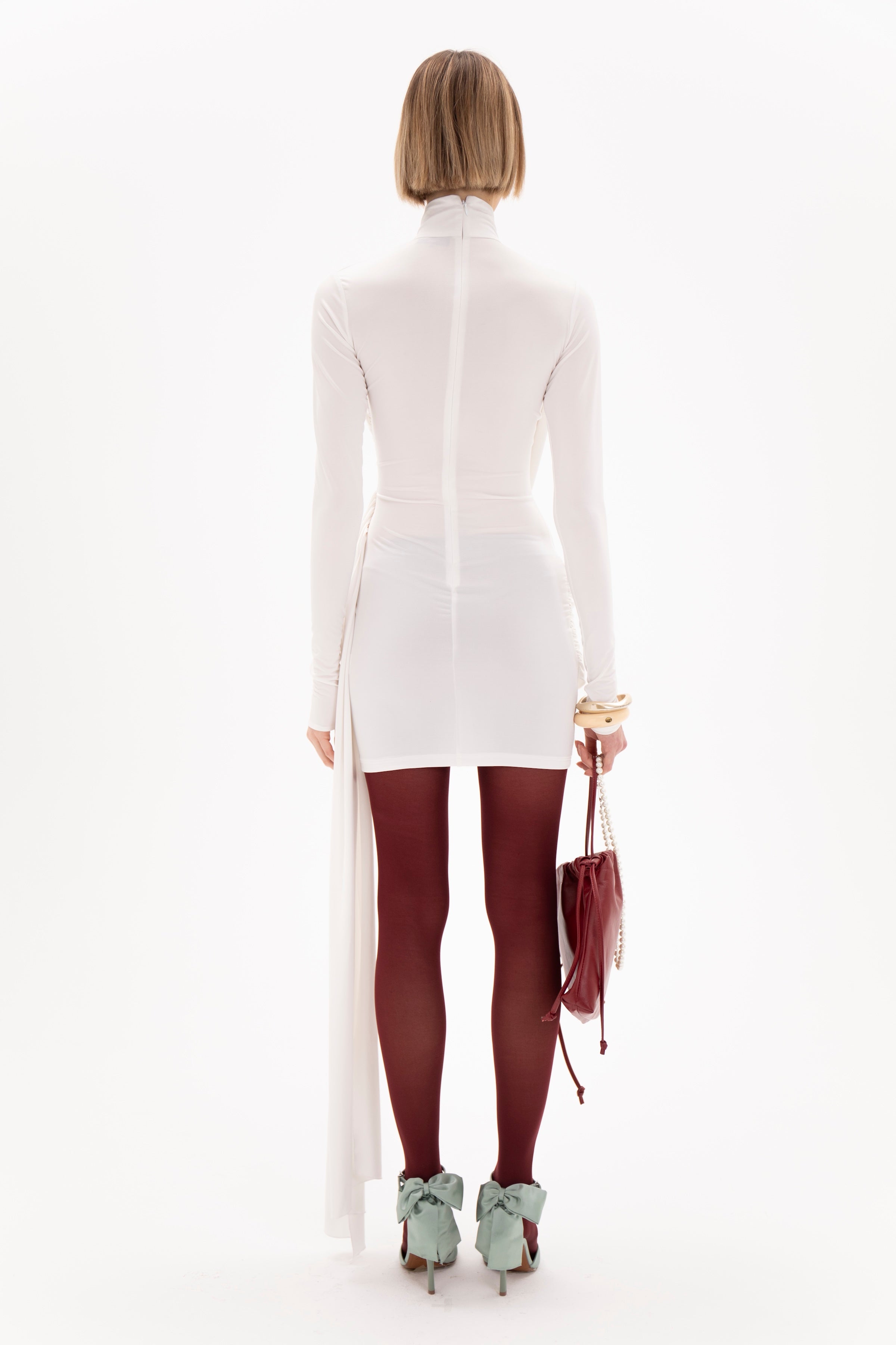 Jade Dress White