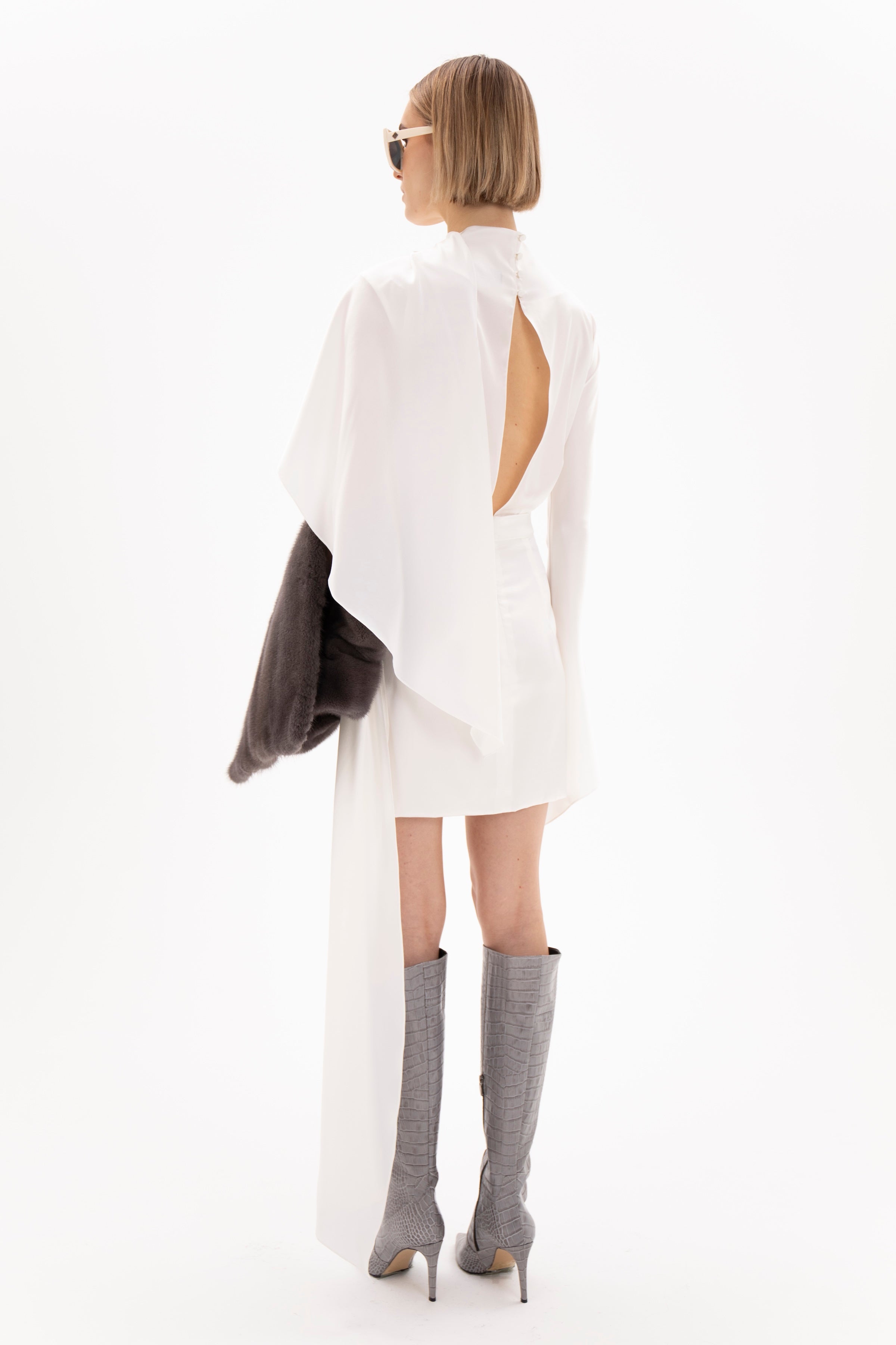 Olea Dress White