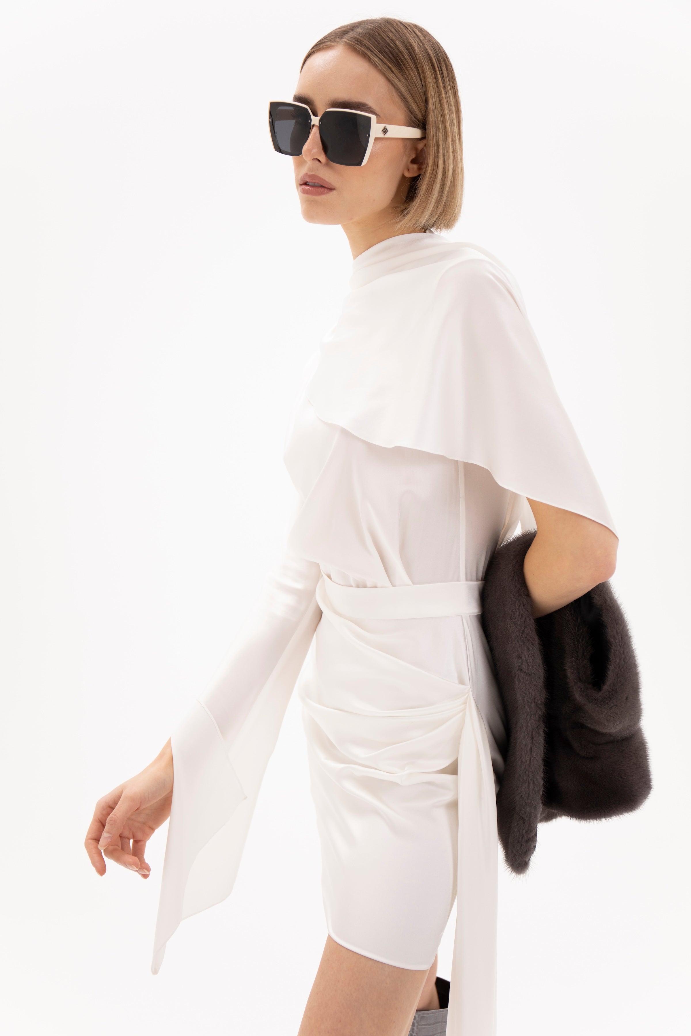 Olea Dress White