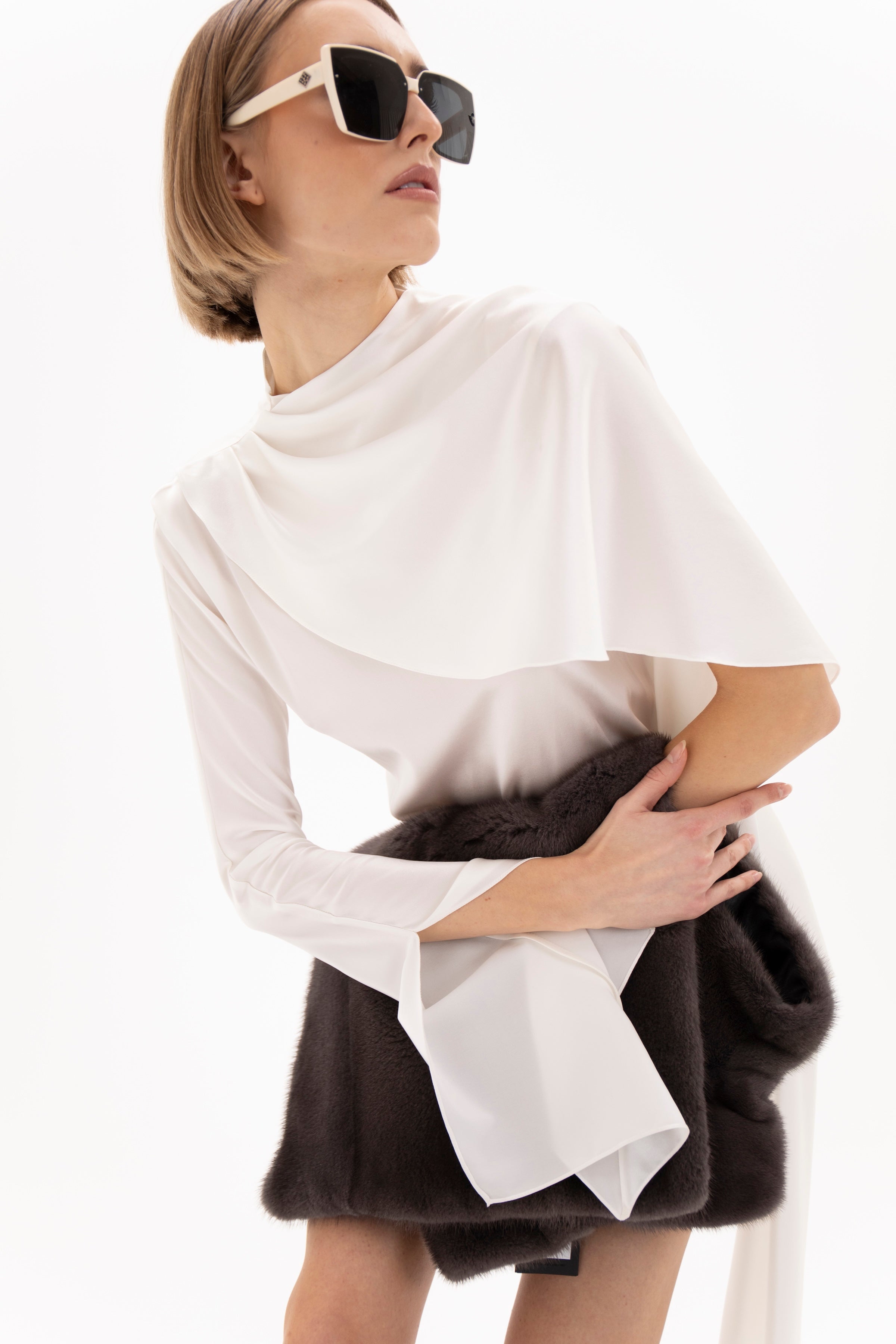 Olea Dress White