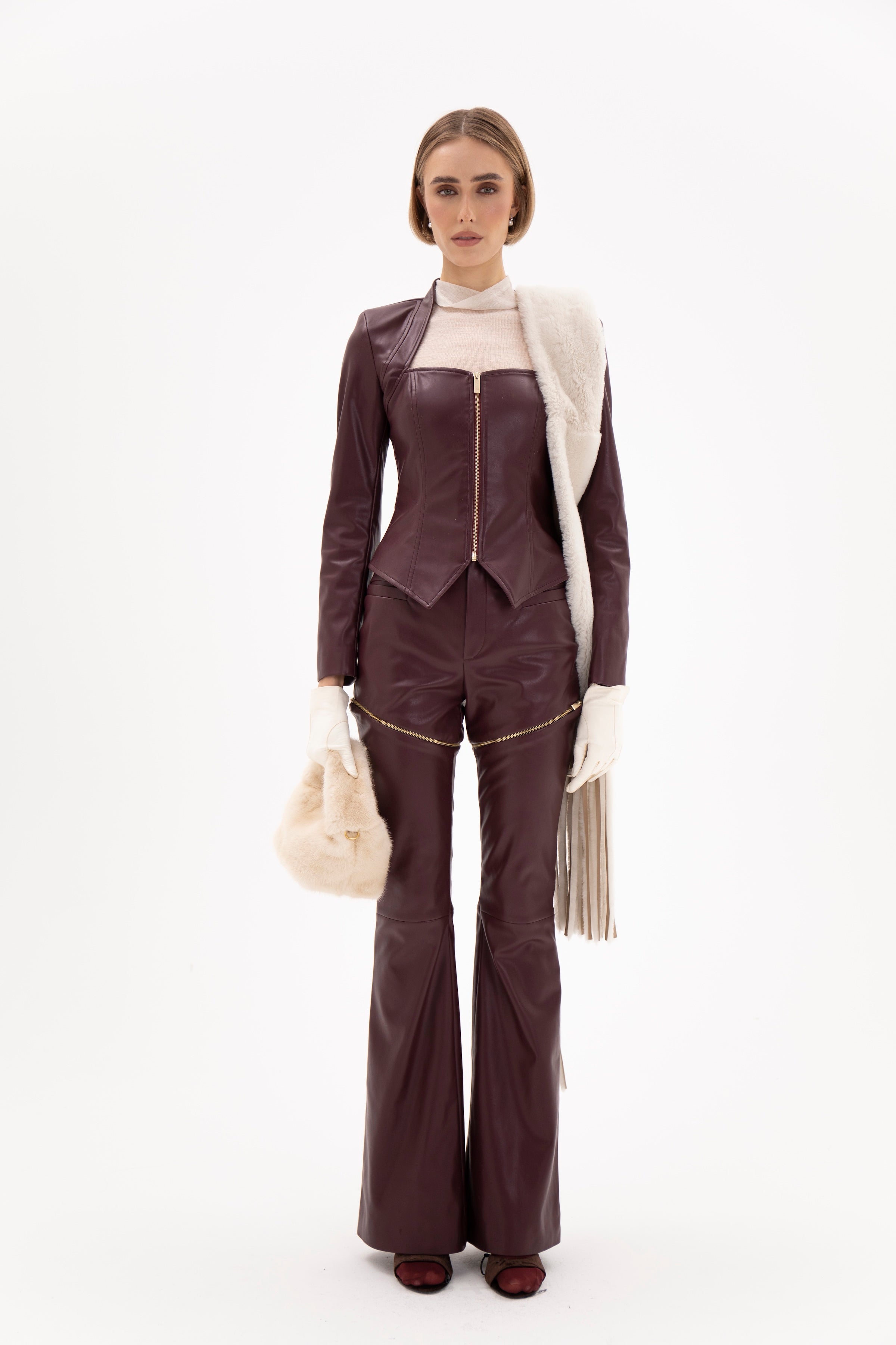 Auro Trousers Burgundy