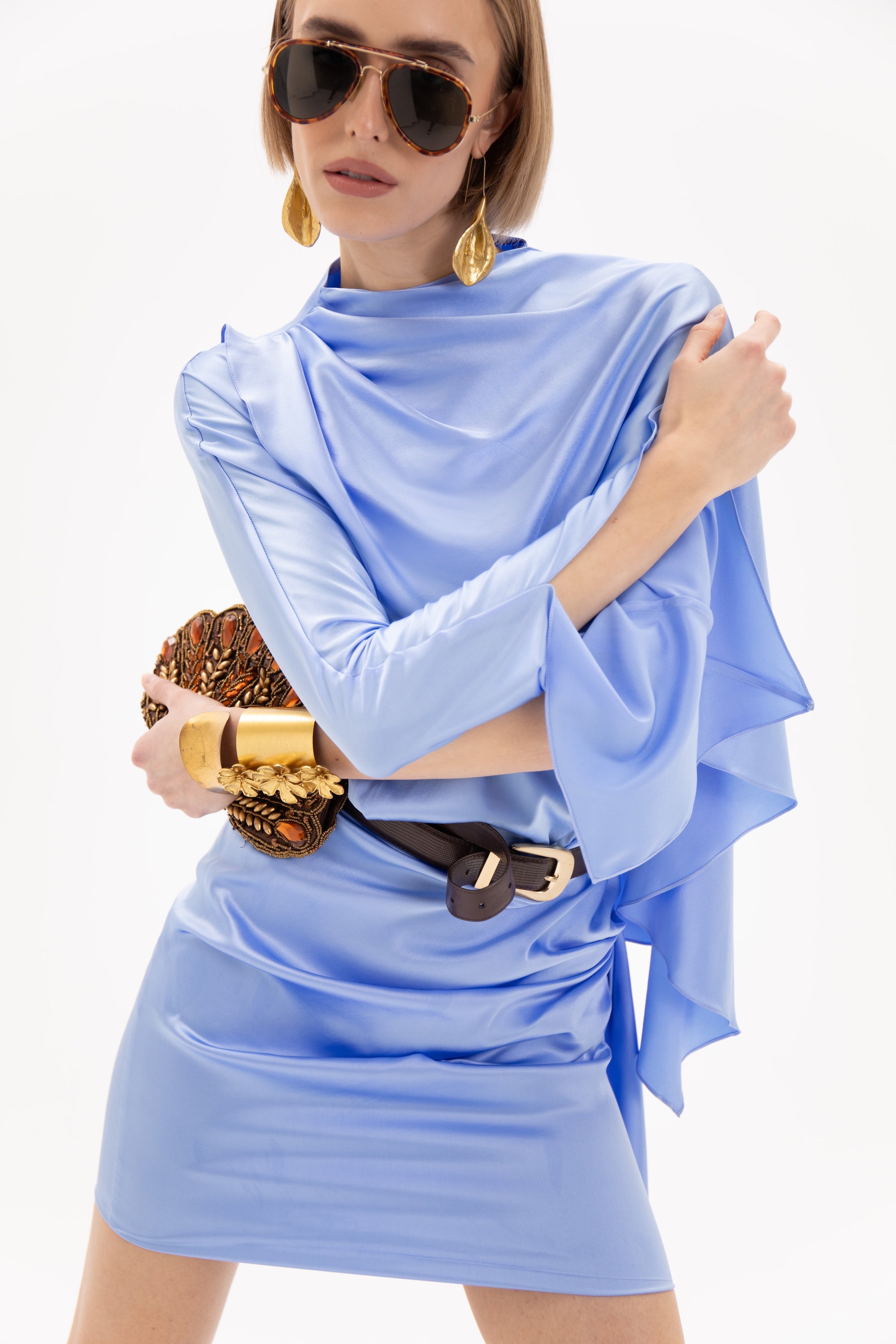 Olea Dress Blue