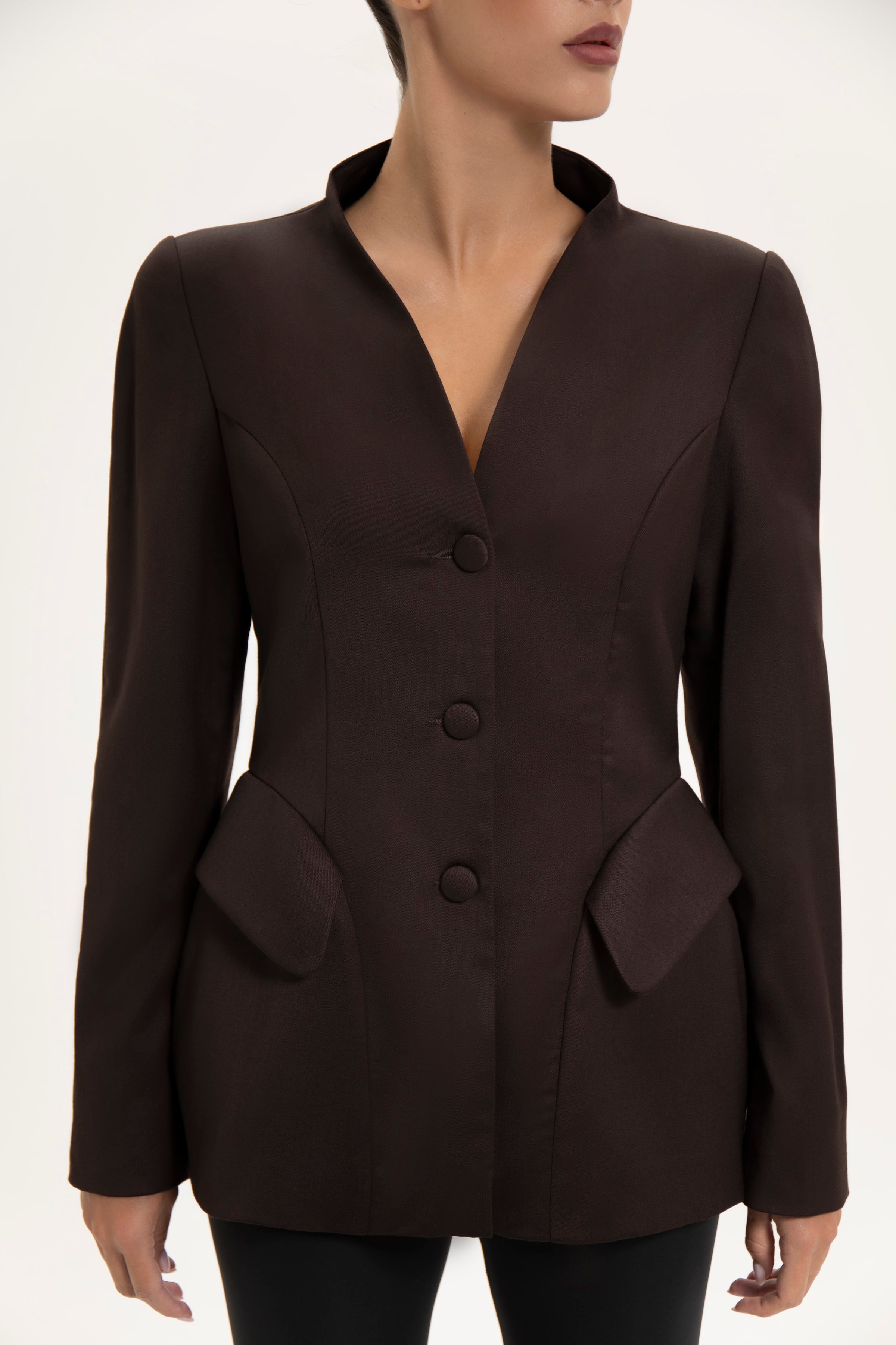 Noir Classic Blazer Chocolate
